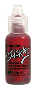 Ranger Ink Stickles Glitter Glue Christmas Red