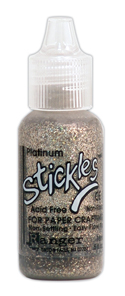 Ranger Ink Stickles Glitter Glue Platinum