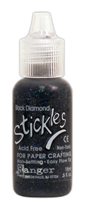 Ranger Ink Stickles Glitter Glue Black Diamond