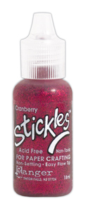 Ranger Ink Stickles Glitter Glue Cranberry