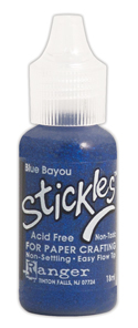 Ranger Ink Stickles Glitter Glue Blue Bayou