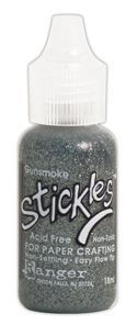 Ranger Ink Stickles Glitter Glue Gunsmoke
