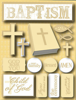 Reminisce Baptism 3D Sticker