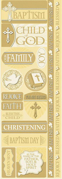 Reminisce Baptism Sticker