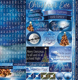 Reminisce Christmas Eve 12x12 Sticker