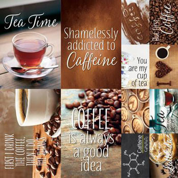 Reminisce Coffee & Tea Poster Sticker