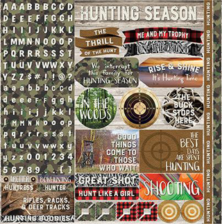 Reminisce Hunter's Paradise 12x12 Sticker