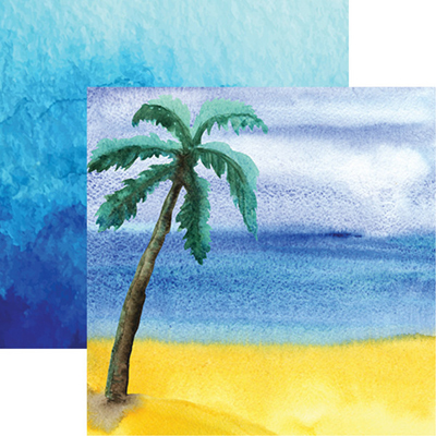 Reminisce Seaside Watercolor Palm