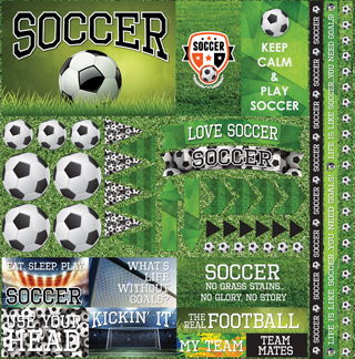 Reminisce The Soccer Collection 2 12x12 Element Sticker