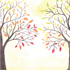 Reminisce Watercolor Fall Autumn Foliage
