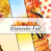 Reminisce Watercolor Fall logo
