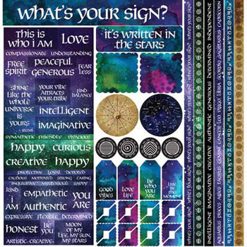 Reminisce What's Your Sign? 12x12 Multi Sticker
