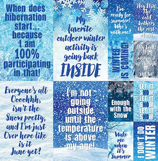 Reminisce Winter Is Coming 12x12 Poster Sticker