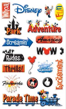Sandylion Disney Adventures Epoxy Stickers