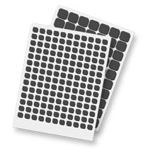 Scrapbook Adhesives by 3L3D  Foam Squares Thin Mix Black