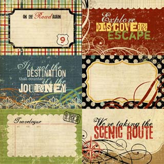 Simple Stories Destinations 4x6 Journaling Cards 1