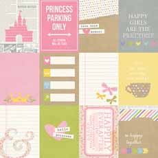 Simple Stories Enchanted 3x4 Journaling Card Elements Foil