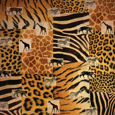 Sugartree Scrapbook Paper Animal Collage