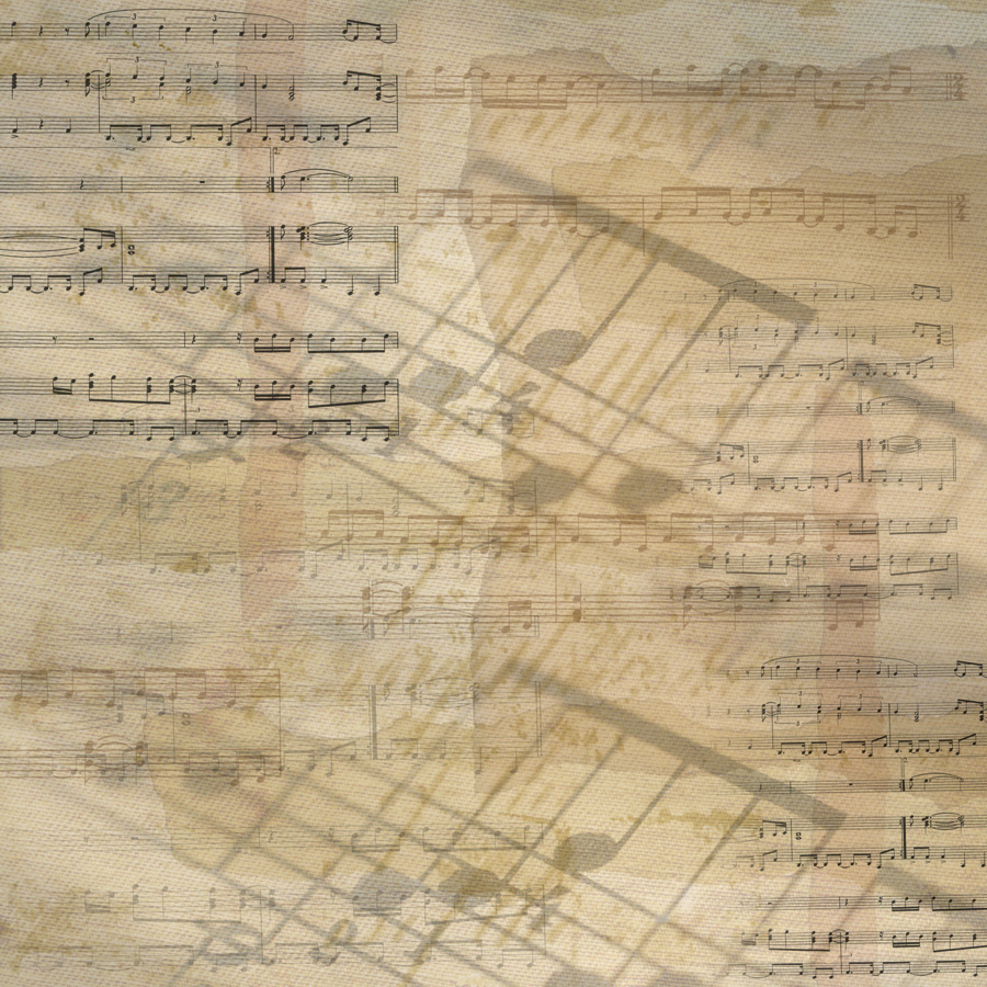Sugartree Scrapbook Paper Music Notes