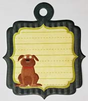 We R Memory Keepers Friends Furever Dog Notes Embossed Tag