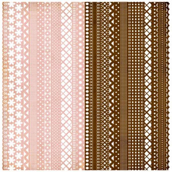 BasicGrey Nook & Pantry Doilies Pink Brown