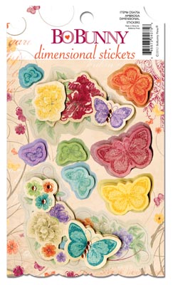 Bo Bunny Ambrosia Dimensional Stickers