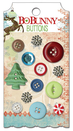 Bo Bunny Blitzen Buttons