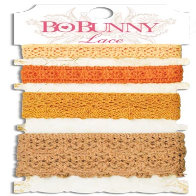 Bo Bunny Blossoms Harvest Orange Lace