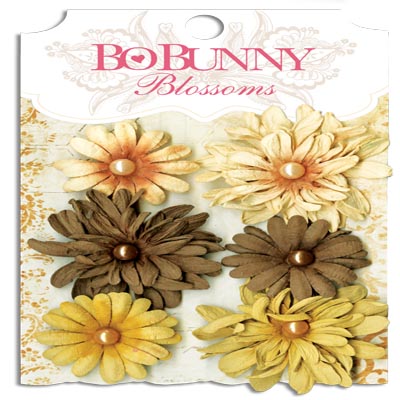 Bo Bunny Blossoms Natural Earth Daisy