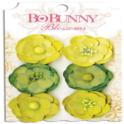 Bo Bunny Blossoms Clover Pansy