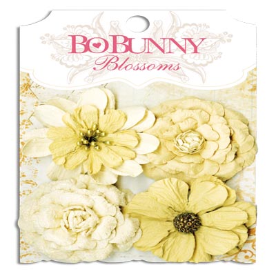 Bo Bunny Blossoms Natural Earth Zinnia