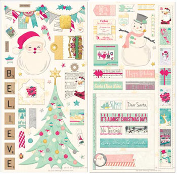 Bo Bunny Candy Cane Lane Chipboard