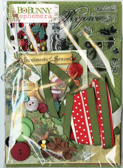 Bo Bunny Christmas Collage Ephemera