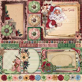 Bo Bunny Christmas Treasures Dear Santa