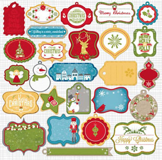 Bo Bunny Dear Santa Gift Tag