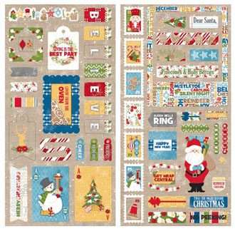 Bo Bunny Dear Santa Chipboard