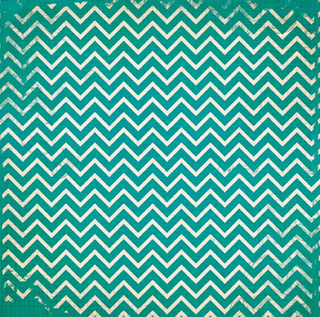 Bo Bunny Double Dot Chevron Turquoise