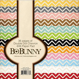 Bo Bunny Double Dot Chevron 6x6 Paper Pad