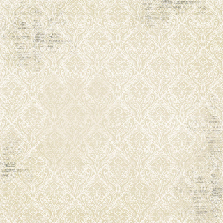 Bo Bunny Double Dot Damask French Vanilla