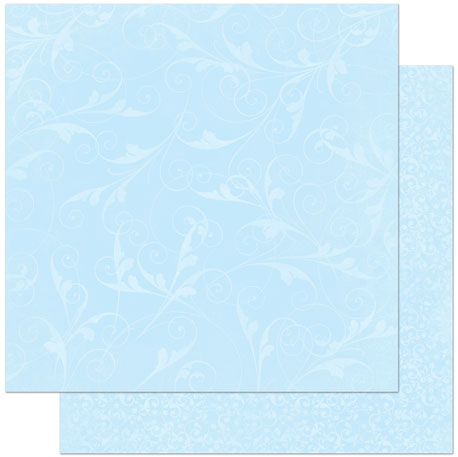 Bo Bunny Double Dot Designs Powder Blue Flourish