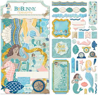 Bo Bunny Down By The Sea Layered Chipboard 