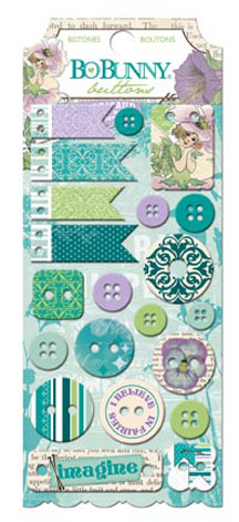 Bo Bunny Enchanted Garden Buttons