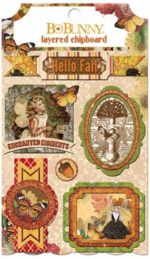 Bo Bunny Enchanted Harvest Layered Chipboard