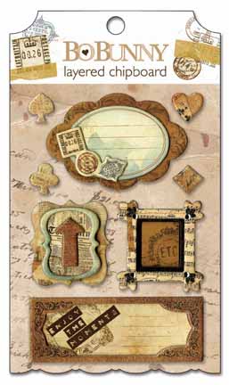 Bo Bunny Et Cetera Layered Chipboard