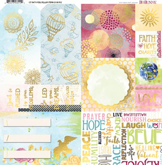 Bo Bunny Faith Foil Vellum