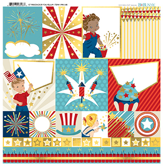 Bo Bunny Firecracker Vellum Foil