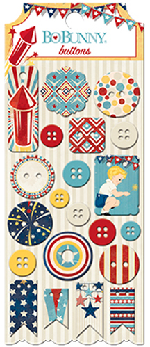 Bo Bunny Firecracker Buttons