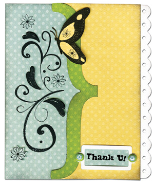 Bo Bunny Flutter Butter sample card