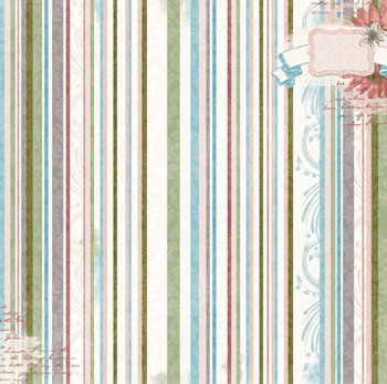 Bo Bunny Garden Journal Stripe