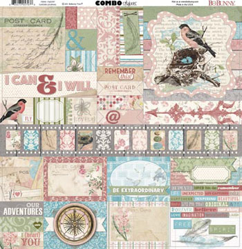 Bo Bunny Garden Journal Combo Stickers